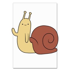 Notebooks A5 with print Adventure Time Snail -