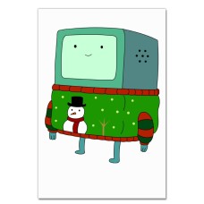 Notebooks A5 with print Adventure Time Christmas Beemo -