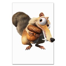 Notebooks A5 with print Ice Age Squirrel Skrat -
