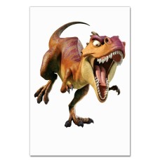Notebooks A5 with print Ice Age Angry Dinosaur -