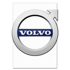 Блокнот А5 с принтом Логотип Вольво -