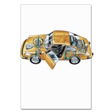 Блокнот А5 з принтом Скелетон Авто 12 -