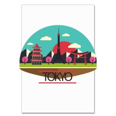 Notebooks A5 with print Tokyo -