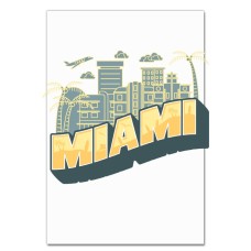 Блокнот А5 с принтом Майами -