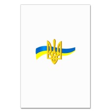 Блокнот А5 с принтом Герб и Флаг Украины -
