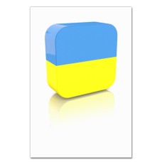 Блокнот А5 з принтом 3Д Прапор України 2 -