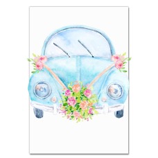 Notebooks A5 with print Wedding Car -
