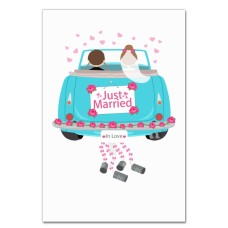 Notebooks A5 with print Wedding Car With A Newly-Married Couple -
