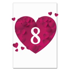 Блокнот А5 с принтом 8 Марта Сердечки -
