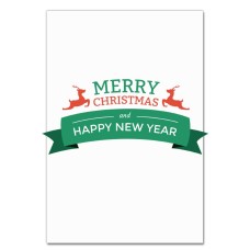Notebooks A5 with print With Christmas And New Year With Red Deer -