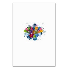 Notebooks A5 with print Happy New Year In Retro Style -