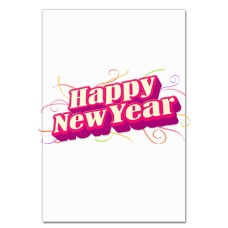 Notebooks A5 with print Happy New Year Neon Letters -