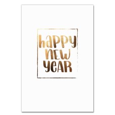 Notebooks A5 with print Happy New Year Gold-Framed -