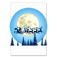 Notebooks A5 with print Happy New Year Santa Claus On A Sleigh -