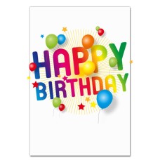 Notebooks A5 with print Birthday With Stars And Balls -