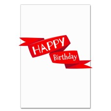 Notebooks A5 with print Birthday Red Ribbon -