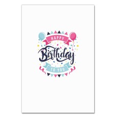 Notebooks A5 with print Happy Birthday To You Balls Ribbon Confetti -