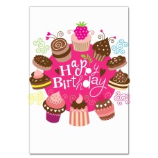 Notebooks A5 with print Birthday Many Sweets -