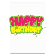 Notebooks A5 with print Birthday Flowers -