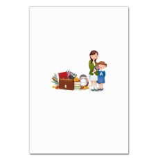 Notebooks A5 with print Happy Schoolgirl Teacher And Teacher -