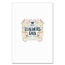 Notebooks A5 with print Happy Teacher In Florets -