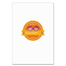 Notebooks A5 with print Happy Teacher With Glasses -