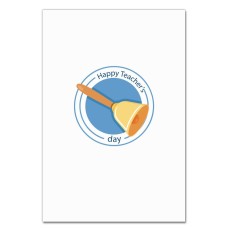 Notebooks A5 with print Happy Teacher With A Bell -