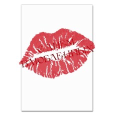 Notebooks A5 with print Happy Valentine's Day Lips -