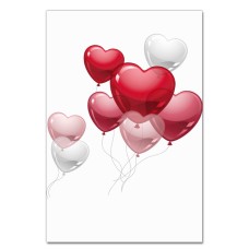 Notebooks A5 with print Valentine's Day Heart Balls -