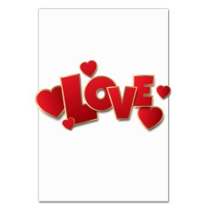 Notebooks A5 with print Valentine's Day Love With Hearts -