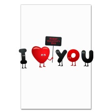 Notebooks A5 with print Valentine's Day I Love You -