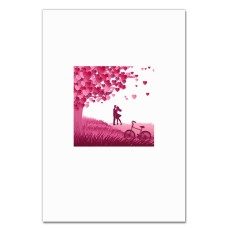 Notebooks A5 with print Valentine's Day Tree With Hearts And A Pair Of -