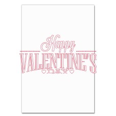Notebooks A5 with print Valentine's Day Inscription With White Stroke -