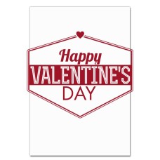 Notebooks A5 with print Valentine's Day Inscription In Red Frame -