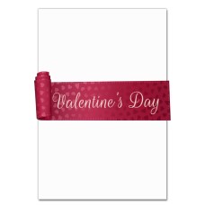 Notebooks A5 with print Valentine's Day Inscription On A Fabric Ribbon -