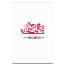 Notebooks A5 with print Valentine's Day Inscription Bright Red -
