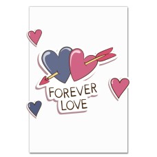 Notebooks A5 with print Valentine's Day Forever Love -
