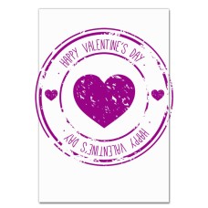 Notebooks A5 with print Valentine's Day Heart Stamp -