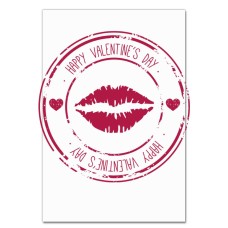 Notebooks A5 with print Valentine's Day Kiss Lip Print -