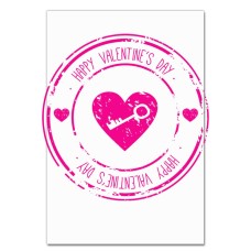 Notebooks A5 with print Valentine's Day Print Key To Heart -