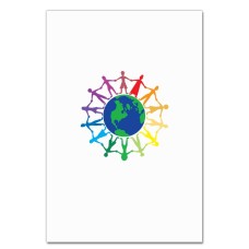 Notebooks A5 with print Young People Around The Earth -