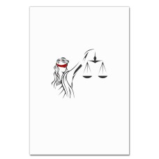 Notebooks A5 with print Day Lawyer Themis And Red Stripes -