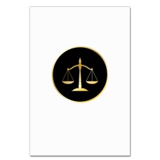 Notebooks A5 with print Day Lawyer Scales Of Themis Gold -