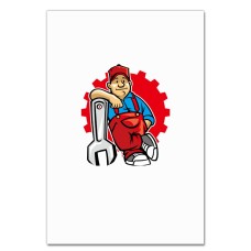 Notebooks A5 with print Day Mechanic Mechanic In Red With A Key -