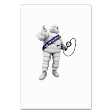 Notebooks A5 with print Day Motorist Michelin Man -