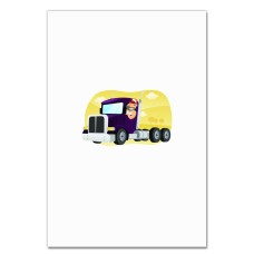Блокнот А5 с принтом День Автомобилиста Дальнобойщик -