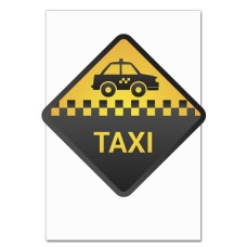 Notebooks A5 with print Taxi Driver Day Sign -