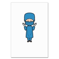 Notebooks A5 with print Day Medic Doctor In Blue Uniform -
