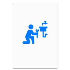 Notebooks A5 with print Day Plumbing Sink Blue -