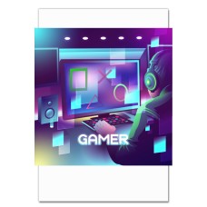 Notebooks A5 with print Esports Player In Neon Colors -